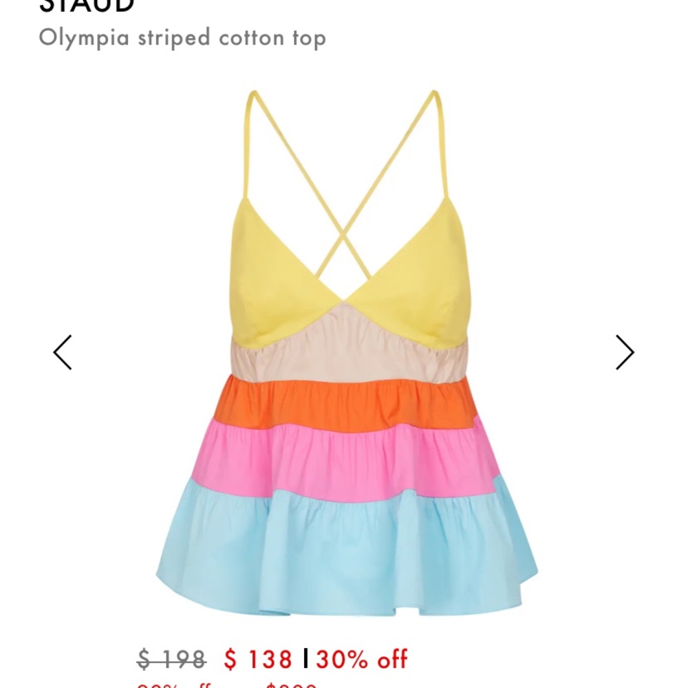 Staud Olympia Striped Top